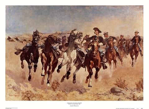 Framed Dismounted: The Fourth Troopers Print
