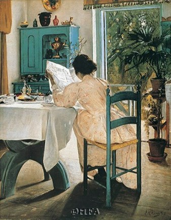 Framed At Breakfast Print