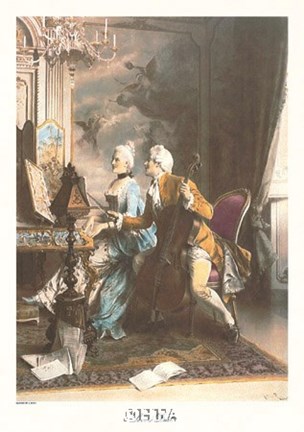 Framed Love's Duet Print