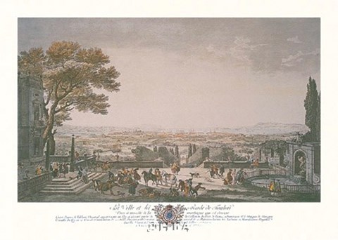 Framed La Ville et la Rade de Toulon Print