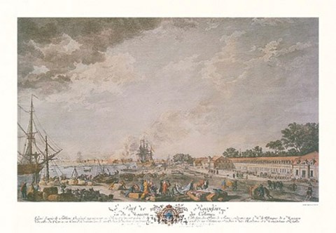 Framed Le Port de Rochefort Print