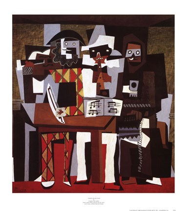 Framed Three Musicians Print