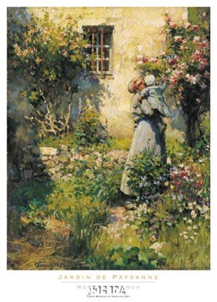 Framed Jardin de Paysanne Print