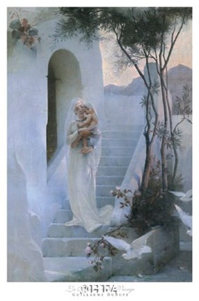 Framed La Maison de la Vierge Print