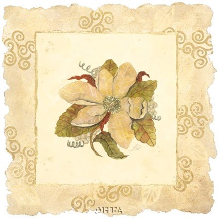 Framed Victorian Bouquet Print