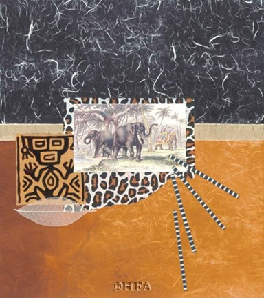 Framed Palace Elephants Print