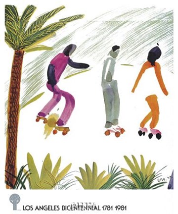 Framed Skaters/Venice Print