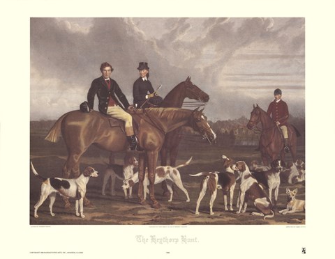 Framed Hevthorp Hunt Print