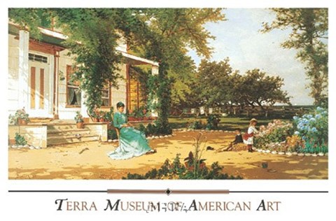 Framed In My Neighbor's Garden Print