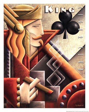 Framed King Cigar Club Print