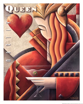 Framed Martini Queen Print