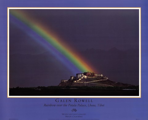 Framed Rainbow Over The Potala Palace Print