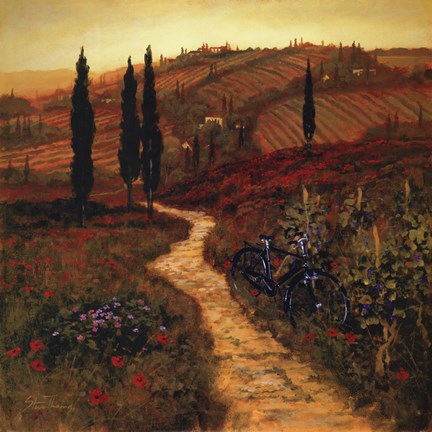 Framed Down The Lane Print