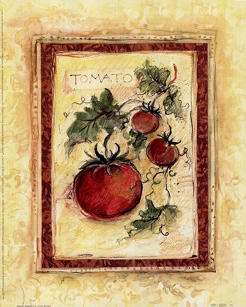 Framed Tuscan Garden I Print