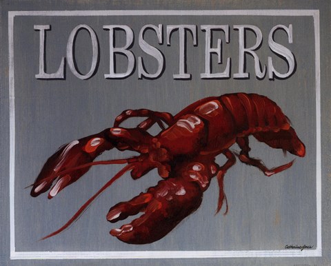 Framed Lobster Print