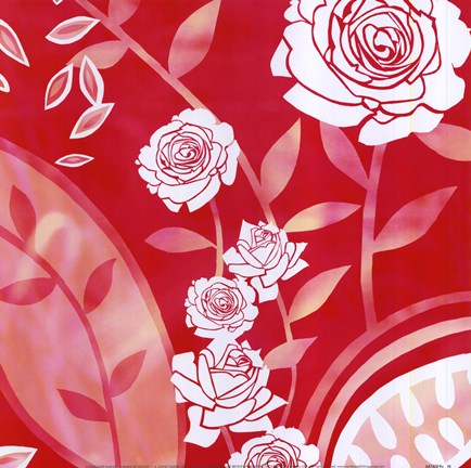 Framed Summer Blossoms 1 Print