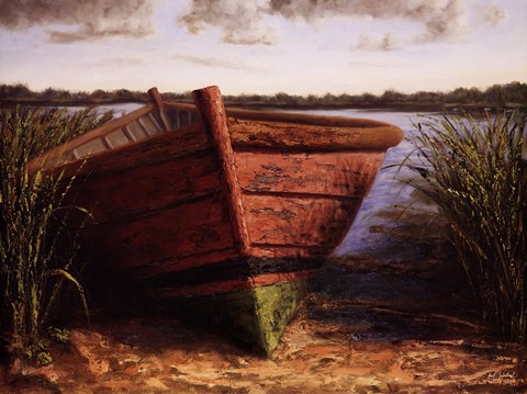 Framed Nantucket Red Print