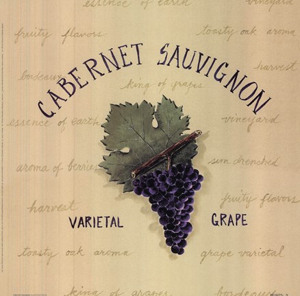 Framed Cabernet Sauvignon Print