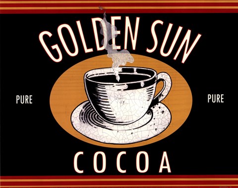 Framed Golden Sun Cocoa Print
