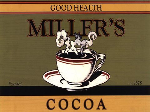 Framed Miller&#39;s Cocoa Print