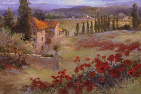 Framed Fattoria d'Umbria Print