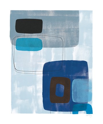 Framed Blue Notes II Print