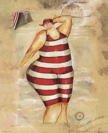 Framed Baigneur de Soleil II Print