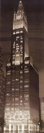 Framed Woolworth Building Print