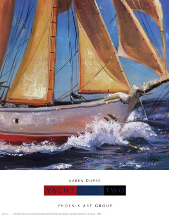 Framed Yacht Club Two Print