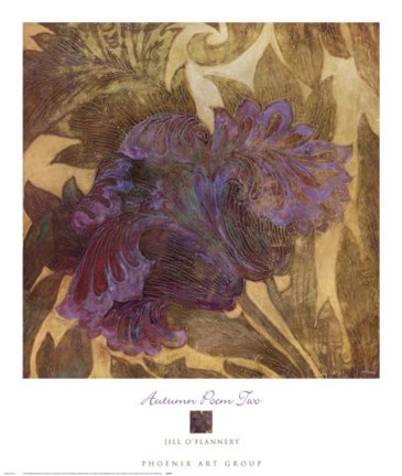 Framed Autumn Poem Two Print