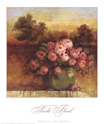 Framed Sunlit Floral Print