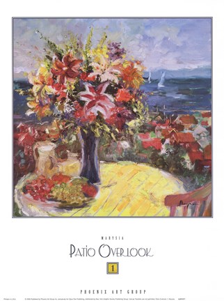 Framed Patio Overlook 1 Print