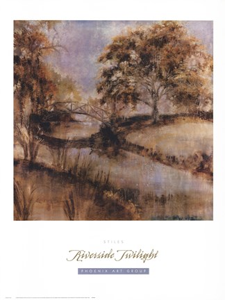 Framed Riverside Twilight Print