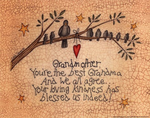 Framed Grandmother Print