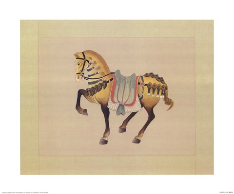 Framed Dynastic Horses II Print