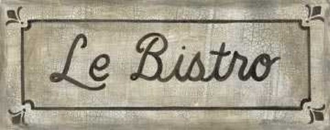 Framed Le Bistro Print