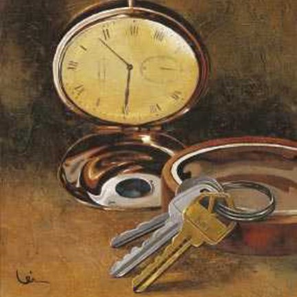 Framed Writer's Table I Print