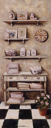 Framed Laundry I Print