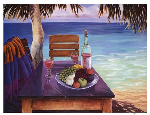 Framed By The Seaside Print