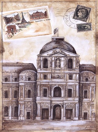 Framed My Paris Souvenir I Print