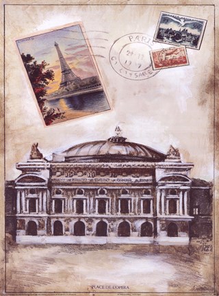 Framed My Paris Souvenir IV Print