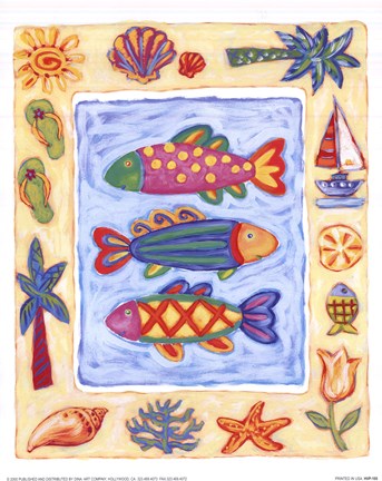 Framed Summer At The Beach II Print