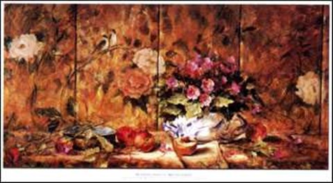 Framed Oriental Screen Print