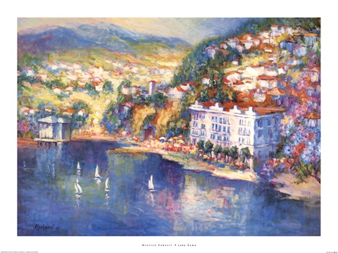 Framed Lake Como Print
