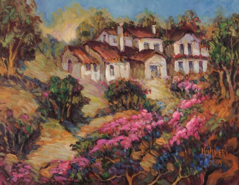 Framed Vineyards In Provence III Print