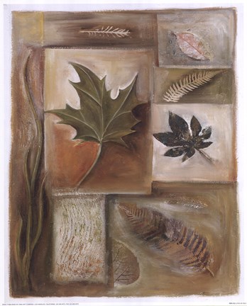 Framed Autumn Collage II Print