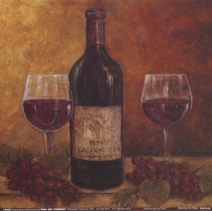 Framed Cabernet (Sm) Print