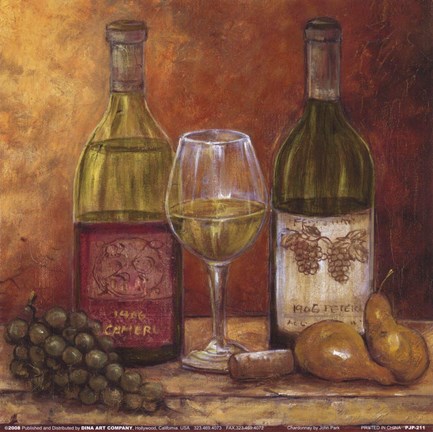 Framed Chardonnay (Sm) Print