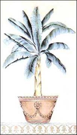 Framed Palm Topiary II Print