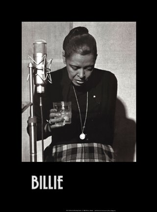 Framed Billie Holiday, Last Recording Session Print